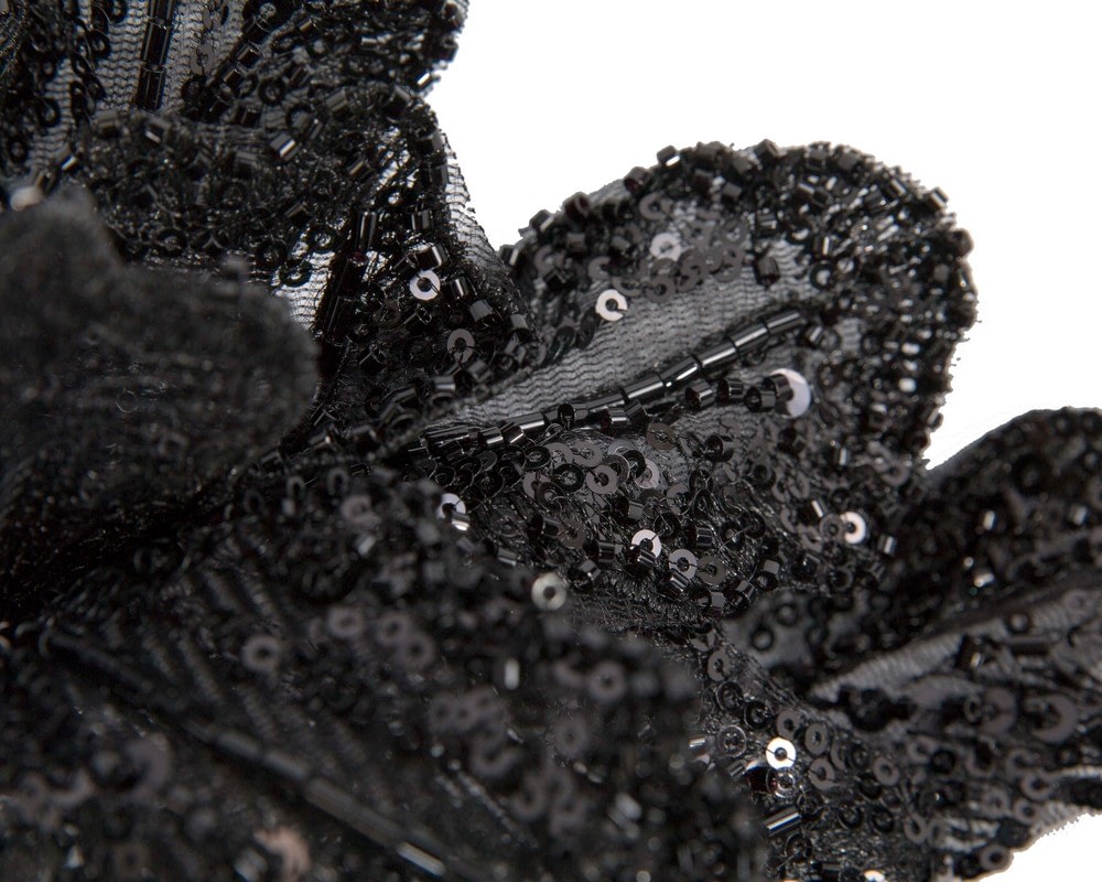 Australian made black lace fascinator - Fascinators Online Australian made black lace fascinator - Image 3