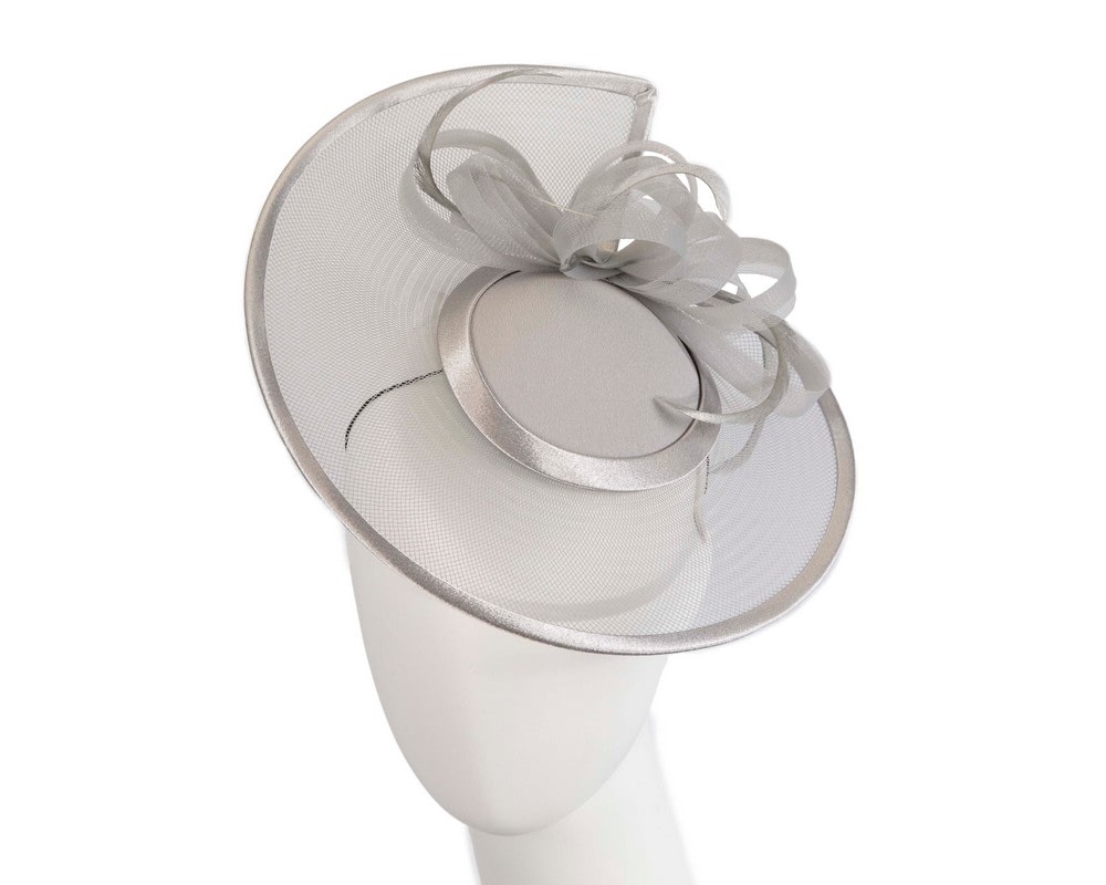 Fascinators Online - Custom made silver cocktail hat