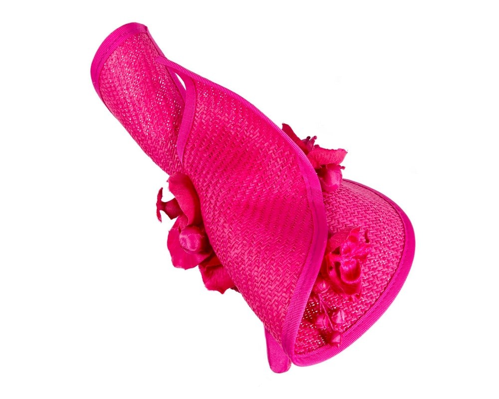 Fuchsia fascinator with orchid by Fillies Collection - Fascinators Online Fuchsia fascinator with orchid by Fillies Collection - Image 4