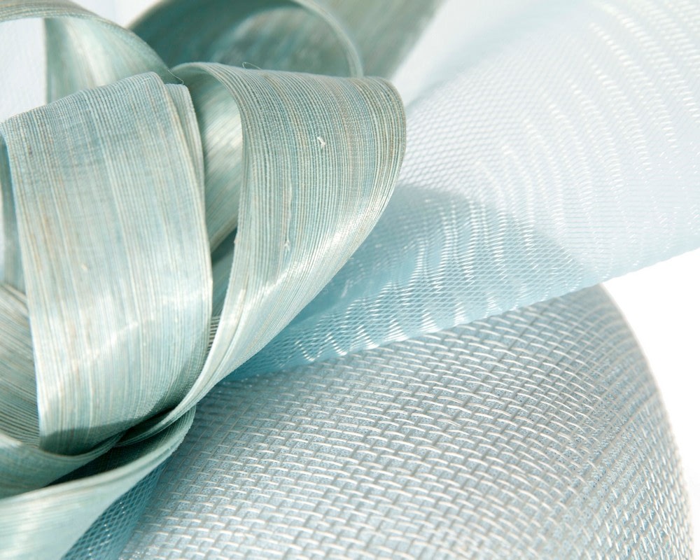 Bespoke light blue spring racing fascinator by Fillies Collection - Fascinators Online Bespoke light blue spring racing fascinator by Fillies Collection - Image 5