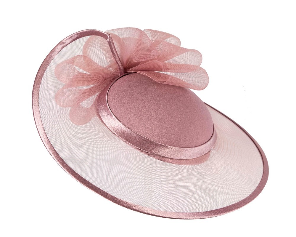Fascinators Online - Mauve custom made Mother of the Bride hat