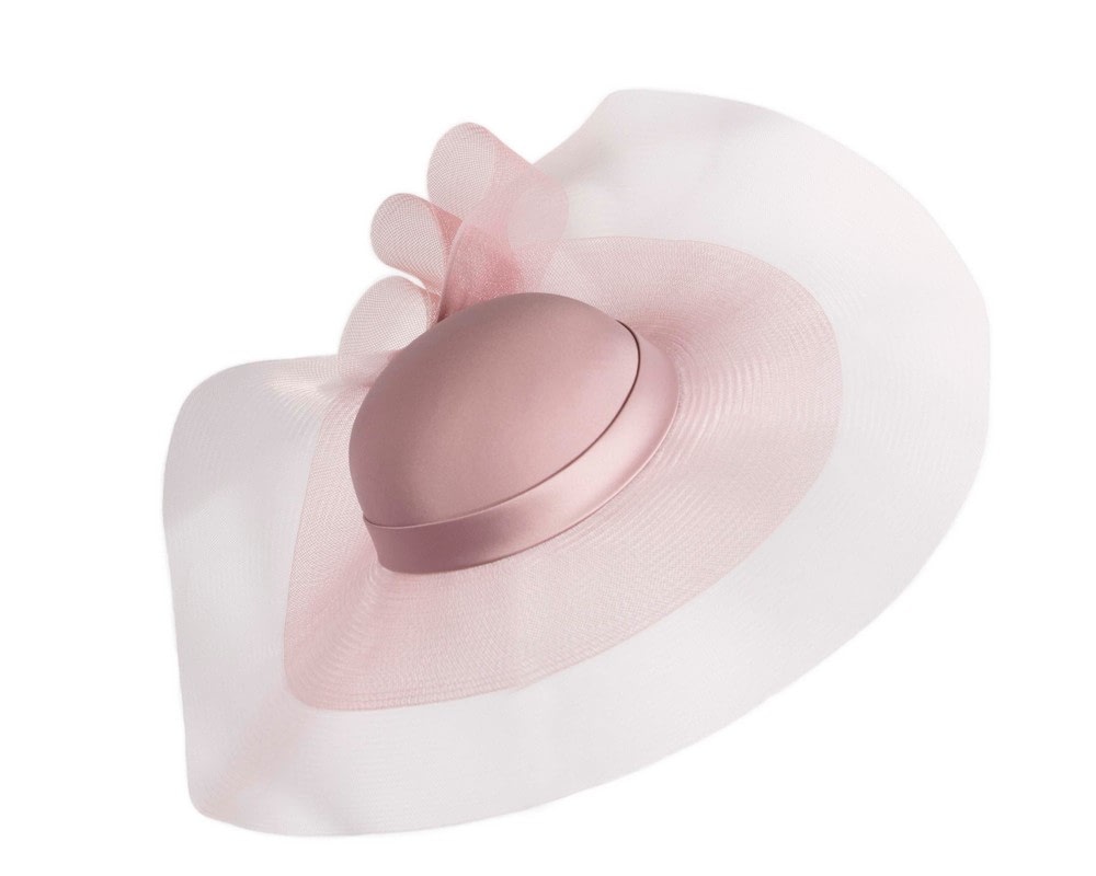 Fascinators Online - Custom made tea rose wide brim hat by Fillies Collection