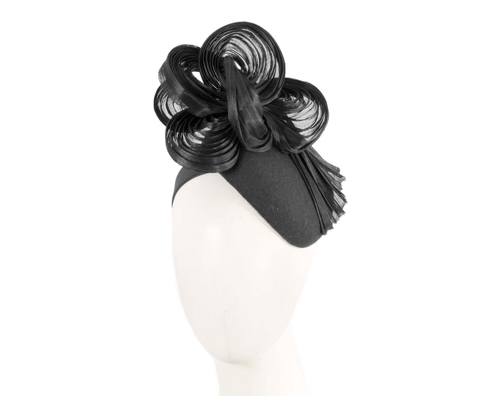 Fascinators Online - Exquisite black winter racing fascinator by Fillies Collection