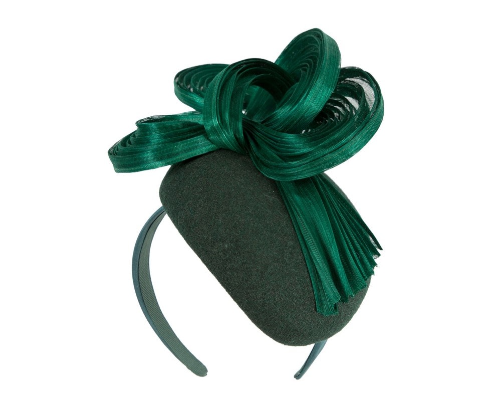 Fascinators Online - Exquisite green winter racing fascinator by Fillies Collection