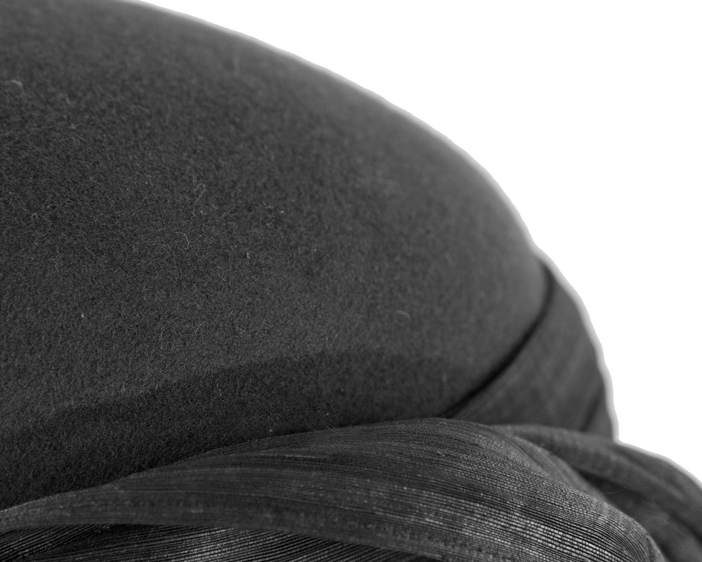 Elegant Black Hat by Fillies Collection - Fascinators Online Elegant Black Hat by Fillies Collection - Image 5