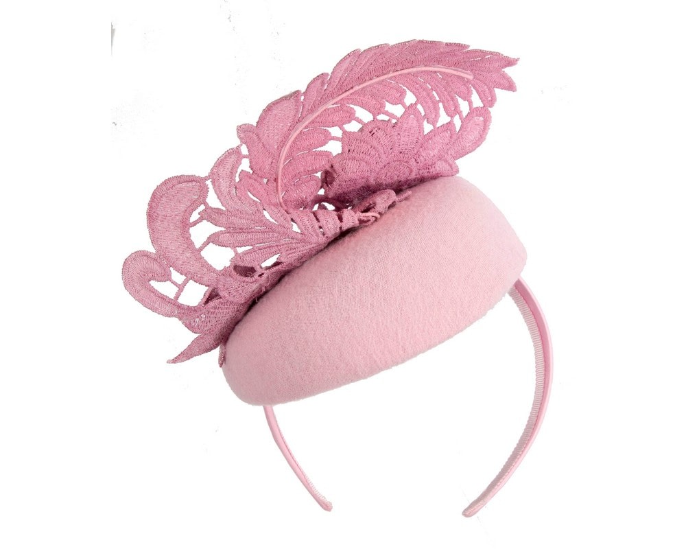 Sophisticated Pink Pillbox Fascinator by Fillies Collection - Fascinators Online Sophisticated Pink Pillbox Fascinator by Fillies Collection - Image 6