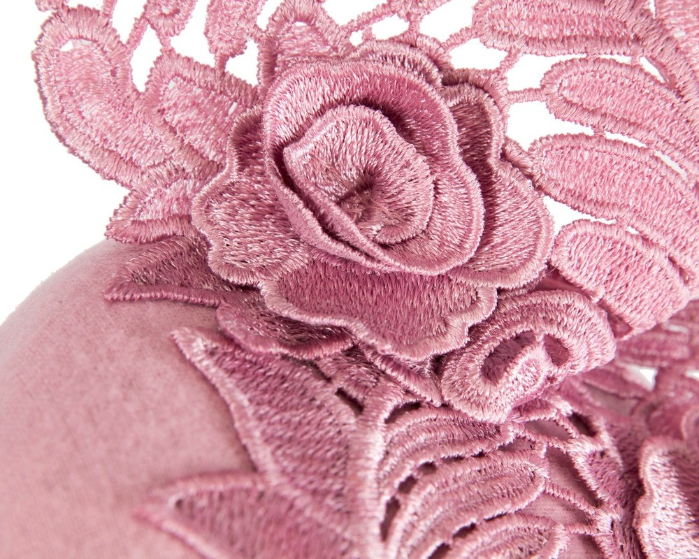 Sophisticated Pink Pillbox Fascinator by Fillies Collection - Fascinators Online Sophisticated Pink Pillbox Fascinator by Fillies Collection - Image 5