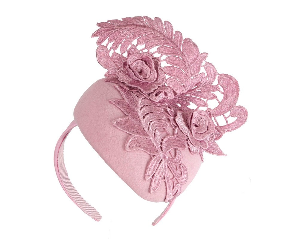 Fascinators Online - Sophisticated Pink Pillbox Fascinator by Fillies Collection