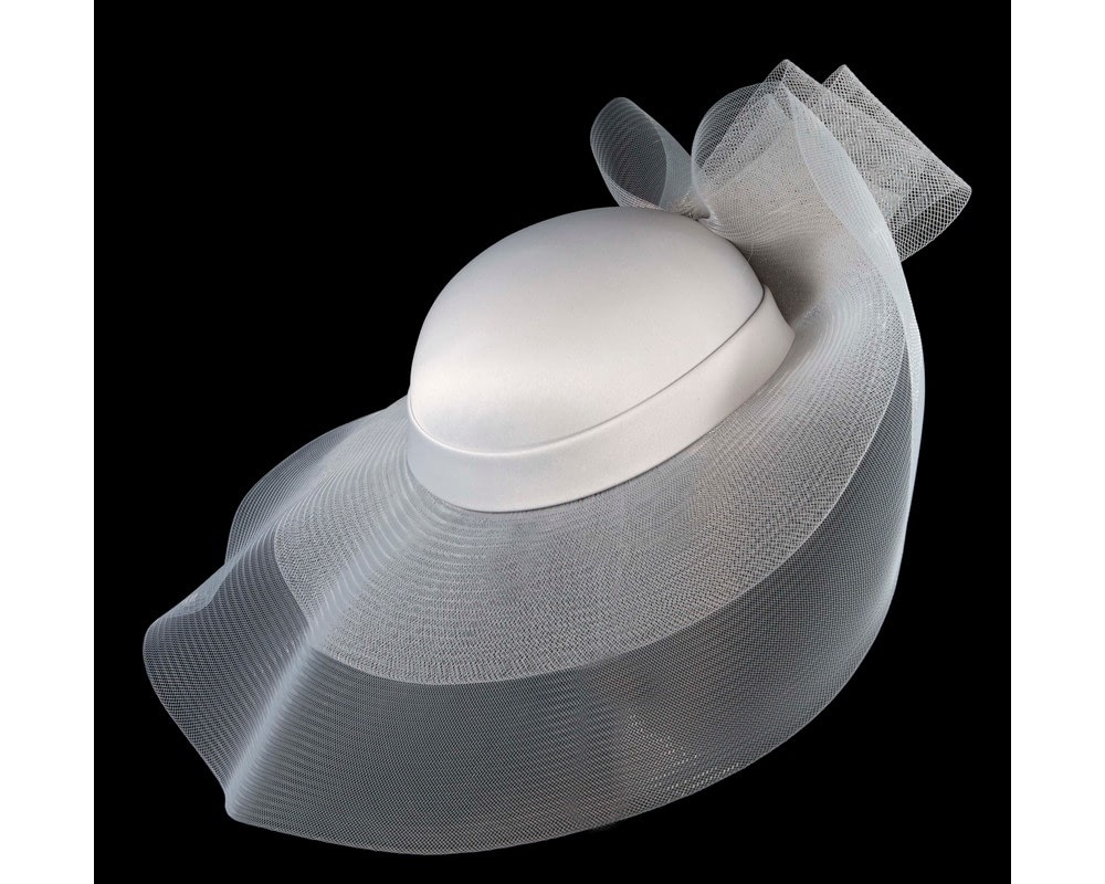 Fascinators Online - Custom made black wide brim hat by Fillies Collection