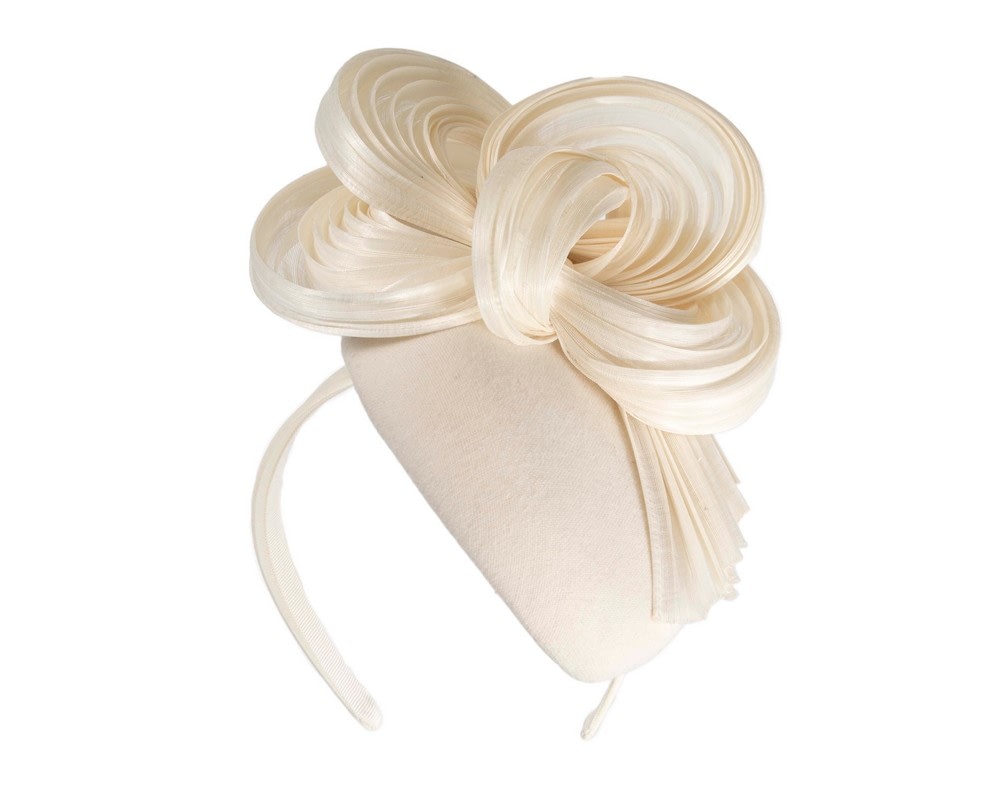Fascinators Online - Exquisite cream winter racing fascinator by Fillies Collection