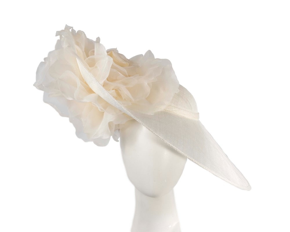 Fascinators Online - Large Fillies Collection Cream Fascinator Hat