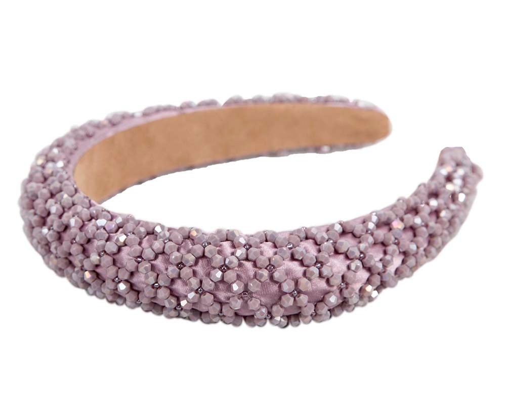 Fascinators Online - Fashion sparkling lilac fascinator headband