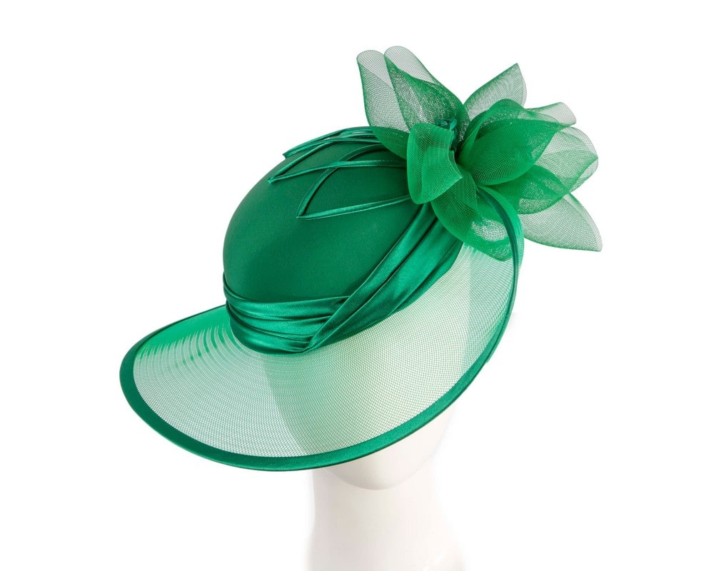 Fascinators Online - Custom Made Green Special Occasion Hat