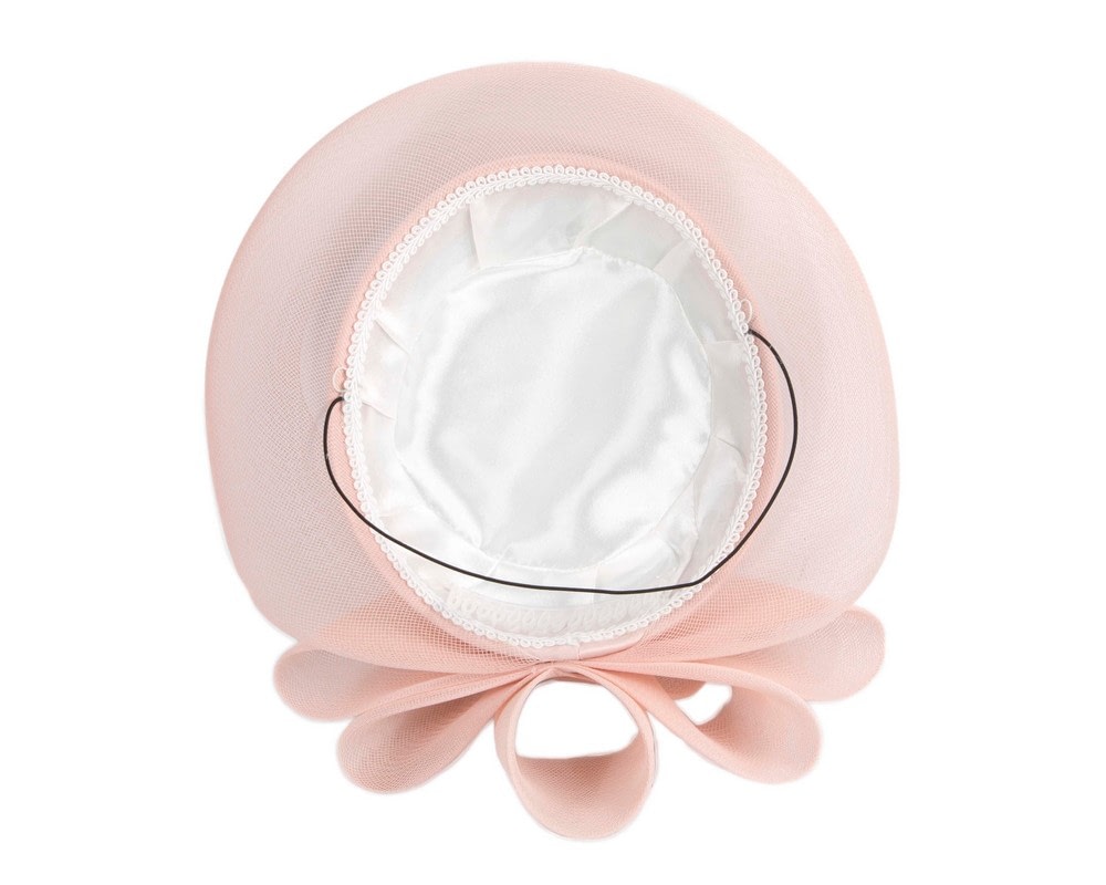 Pink custom made special occasion hat by Cupids Millinery - Image 5