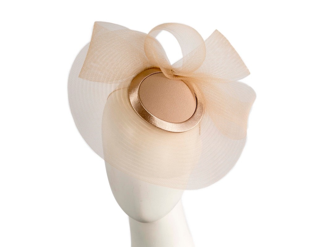 Fascinators Online - Cashew custom made Mother of the Bride cocktail hat
