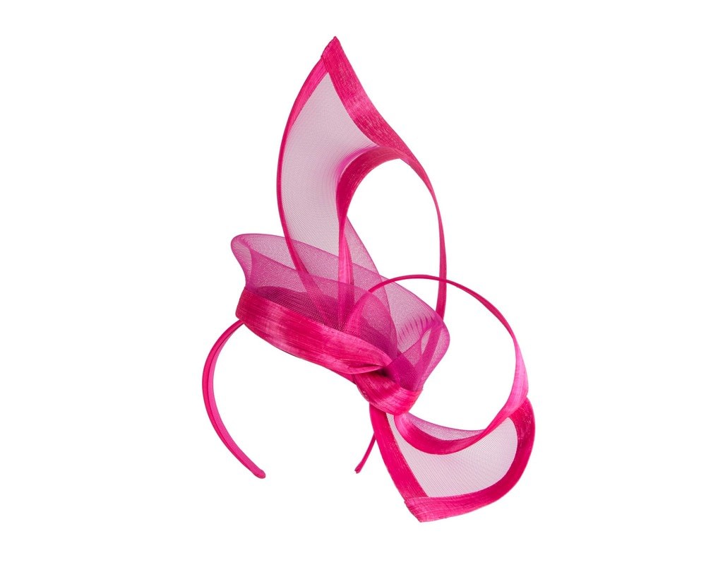 Fascinators Online - Edgy fuchsia fascinator by Fillies Collection
