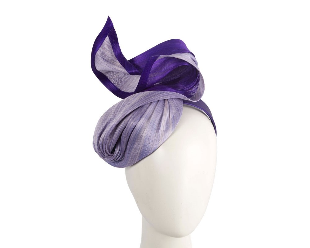 Fascinators Online - Bespoke lilac & purple racing fascinator by Fillies Collection