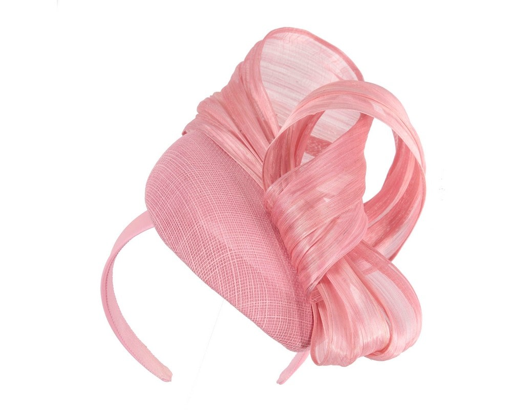 Fascinators Online - Dusty pink pillbox with bow by Fillies Collection S307