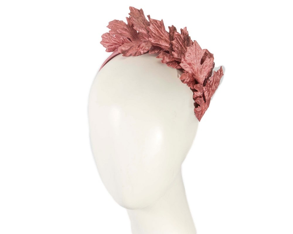 Fascinators Online - Dusty pink fascinator by Cupids Millinery Melbourne