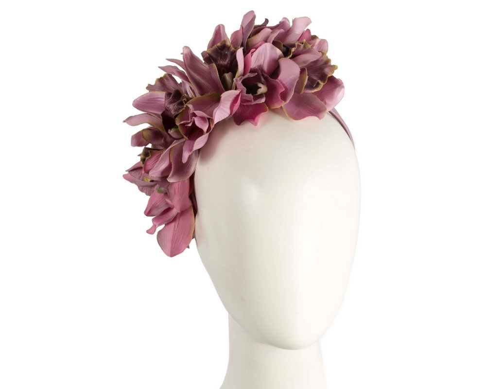 Fascinators Online - Floral Dusty Pink Fascinator - Max Alexander