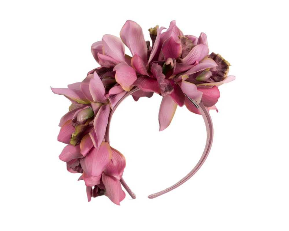 Fascinators Online - Floral Dusty Pink Fascinator - Max Alexander