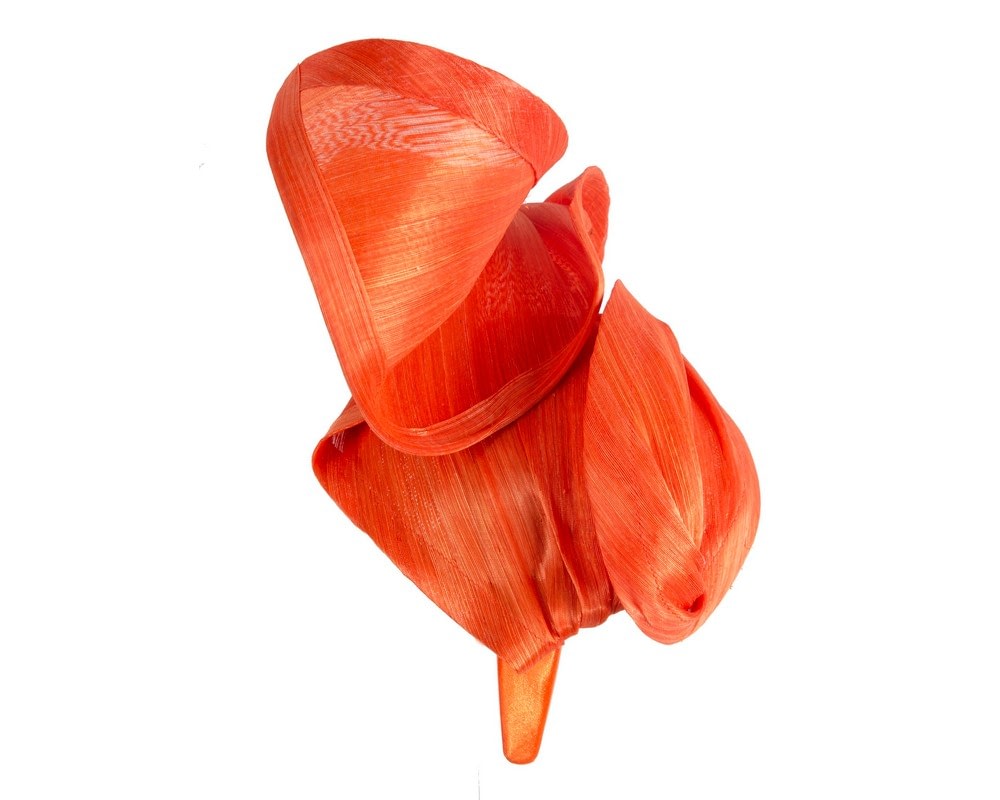 Bespoke orange racing fascinator by Fillies Collection - Fascinators Online Bespoke orange racing fascinator by Fillies Collection - Image 4