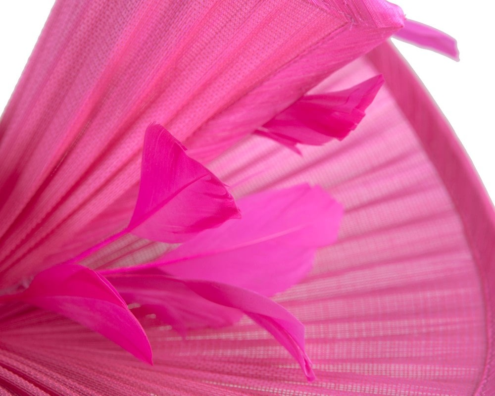 Tall Fuchsia Jinsin Fillies Collection Fascinator - Image 4