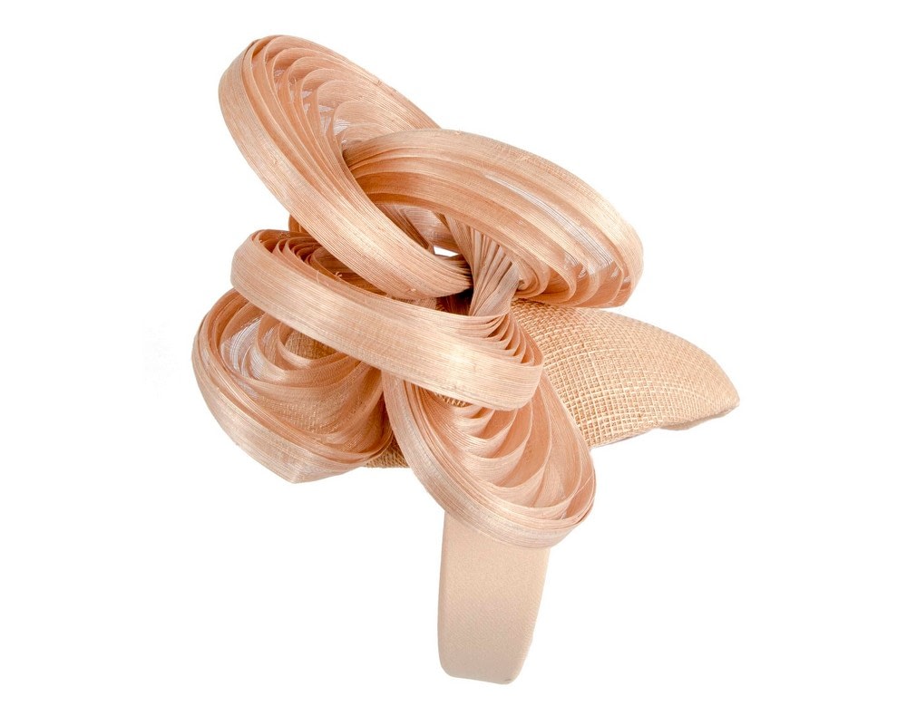 Exquisite nude spring racing fascinator by Fillies Collection - Image 3