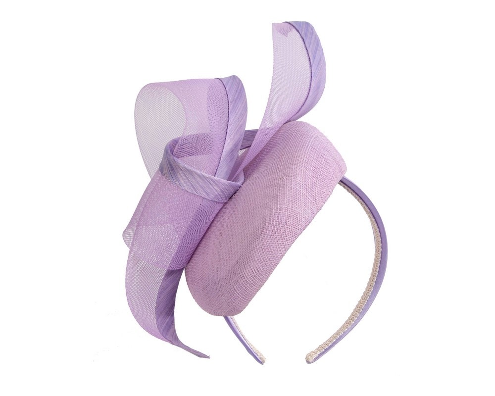 Fascinators Online - Elegant Lilac Pillbox Fascinator for Spring Racing