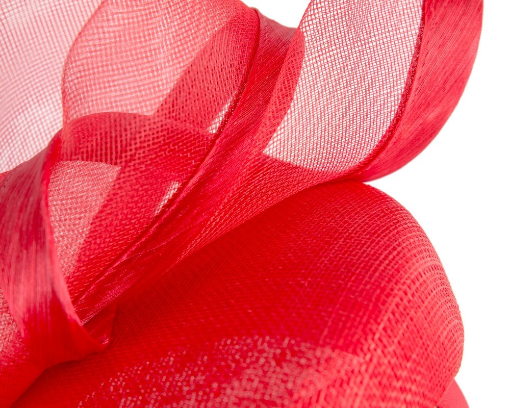 Elegant Red Pillbox Fascinator for Spring Racing - Fascinators Online Elegant Red Pillbox Fascinator for Spring Racing - Image 5