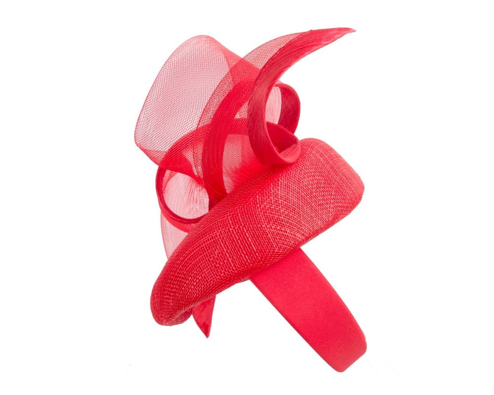 Elegant Red Pillbox Fascinator for Spring Racing - Fascinators Online Elegant Red Pillbox Fascinator for Spring Racing - Image 4