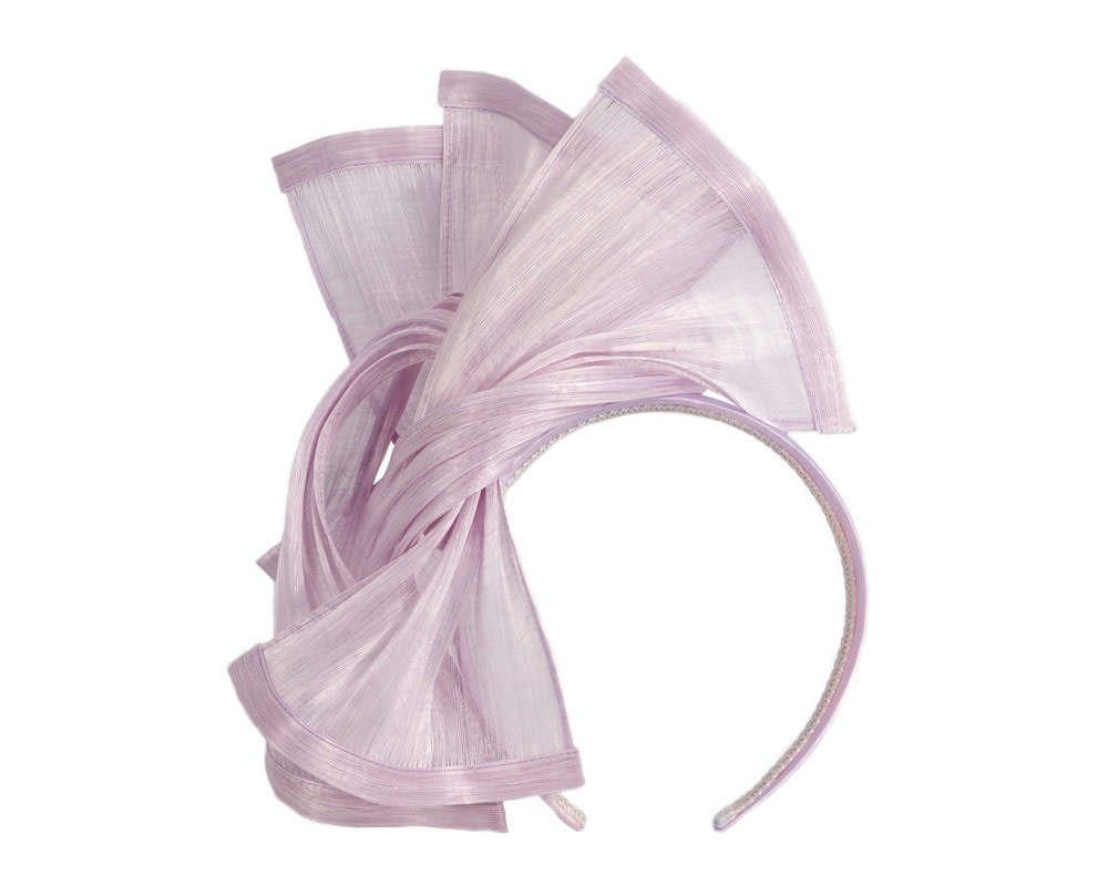 Fascinators Online - Lilac twists of silk abaca fascinator by Fillies Collection