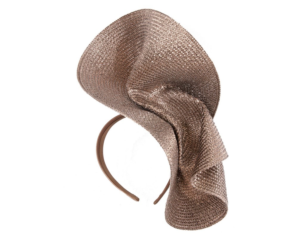 Fascinators Online - Sparkly tall bronze fascinator by Fillies Collection