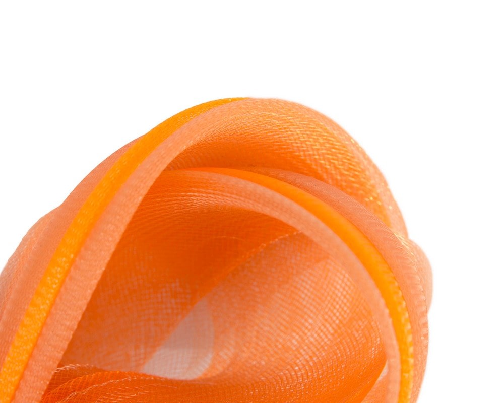 Orange layered racing fascinator by Fillies Collection - Image 3
