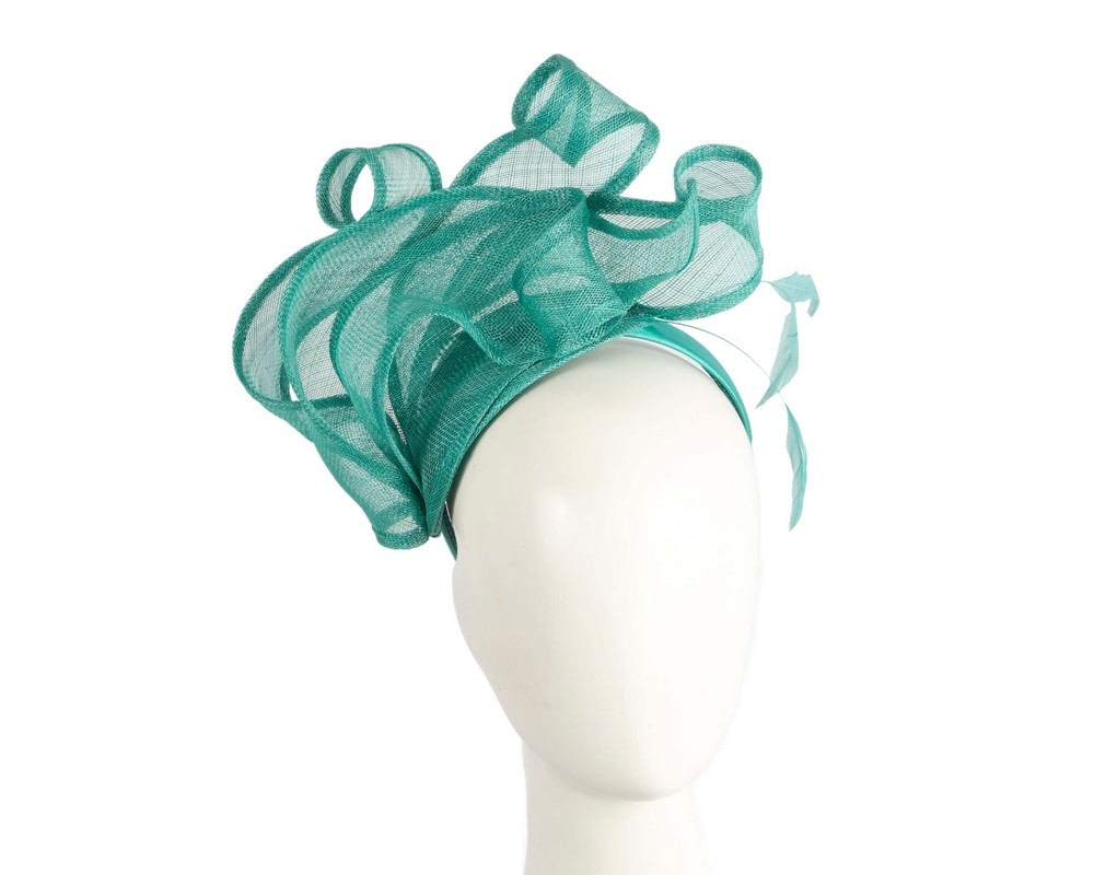 Fascinators Online - Max Alexander Teal Green Racing Fascinator