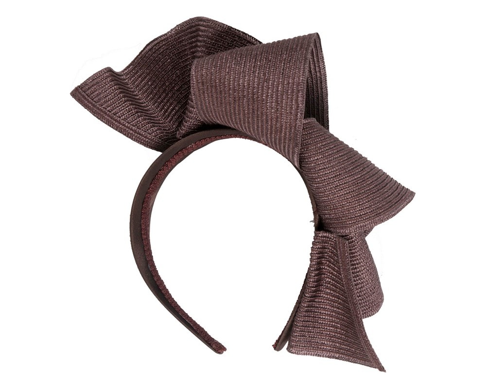 Stylish chocolate fascinator by Max Alexander - Fascinators Online Stylish chocolate fascinator by Max Alexander - Image 4