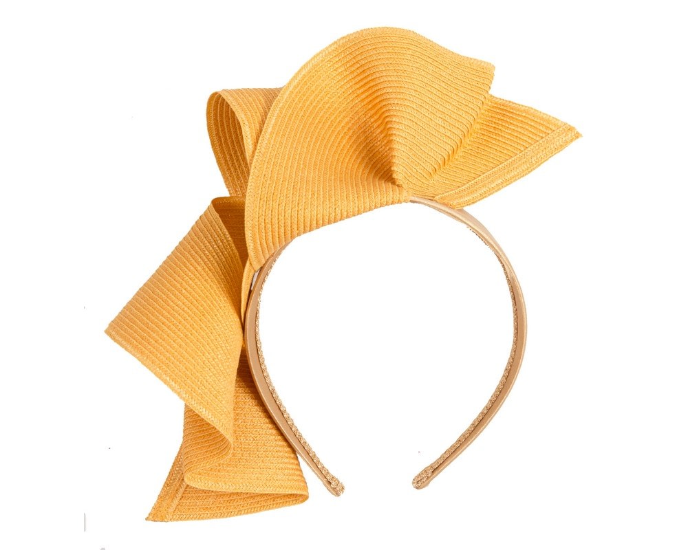 Fascinators Online - Stylish mustard fascinator by Max Alexander
