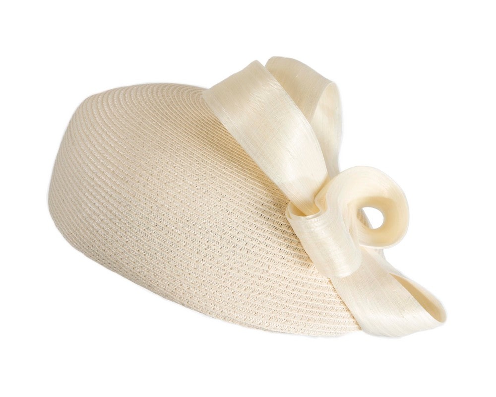 Cream beret hat with loops by Max Alexander - Fascinators Online Cream beret hat with loops by Max Alexander - Image 6