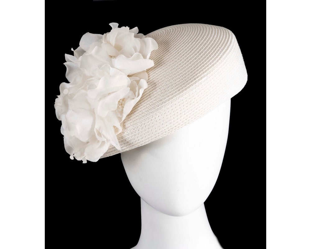 Fascinators Online - Cream beret hat by Max Alexander