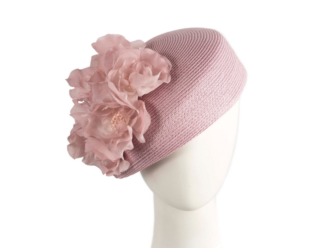 Fascinators Online - Dusty Pink beret hat by Max Alexander