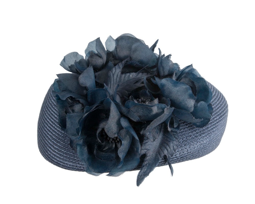 Navy beret hat by Max Alexander - Fascinators Online Navy beret hat by Max Alexander - Image 3