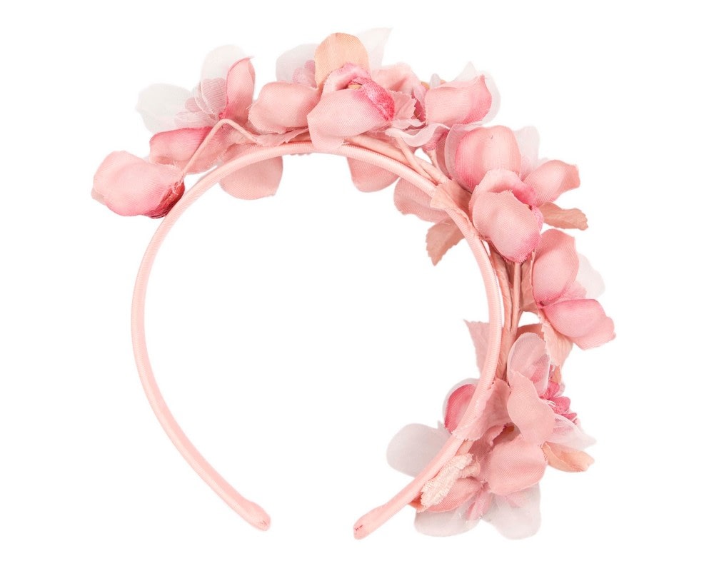 Pink flower fascinator headband by Max Alexander - Fascinators Online Pink flower fascinator headband by Max Alexander - Image 4