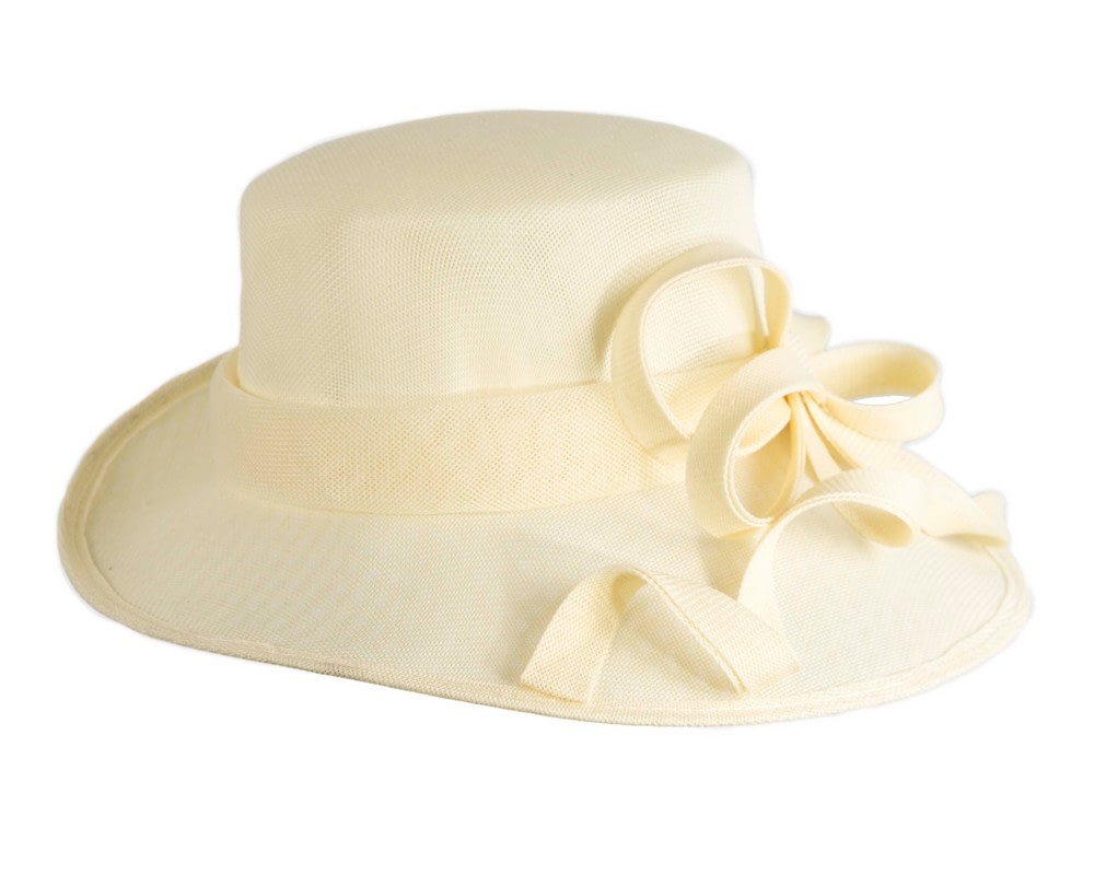 Cream ladies fashion hat by Max Alexander - Fascinators Online Cream ladies fashion hat by Max Alexander - Image 6