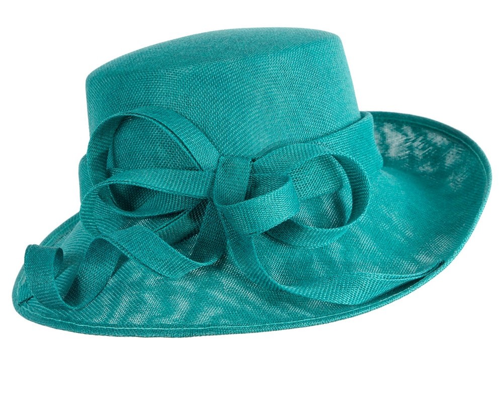 Teal Green ladies fashion hat by Max Alexander - Image 4