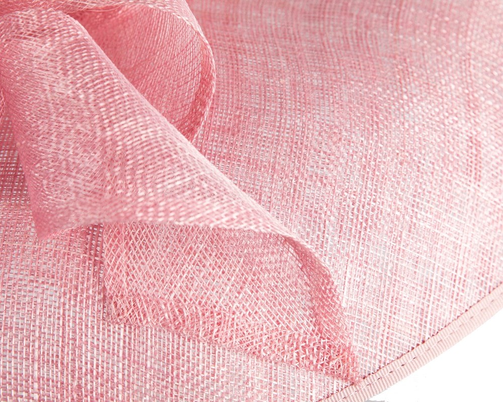 Pink wide brim ladies fashion sinamay hat by Max Alexander - Image 5