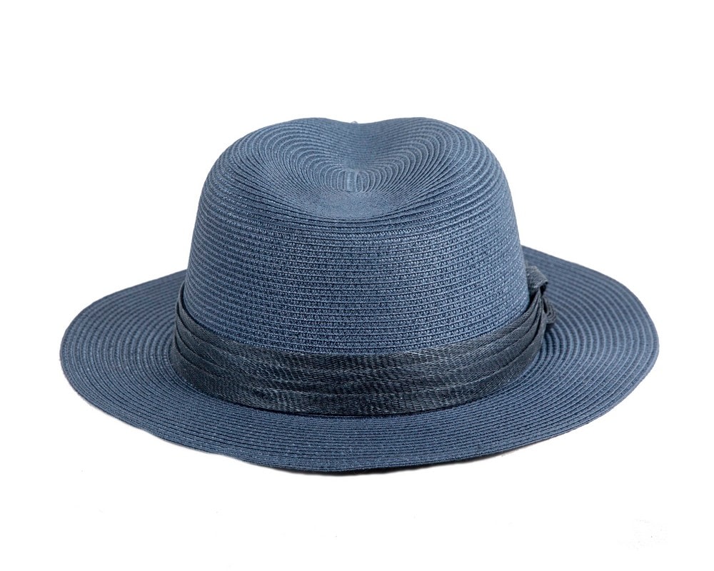 Navy soft-brimmed fedora hat by Max Alexander - Image 6
