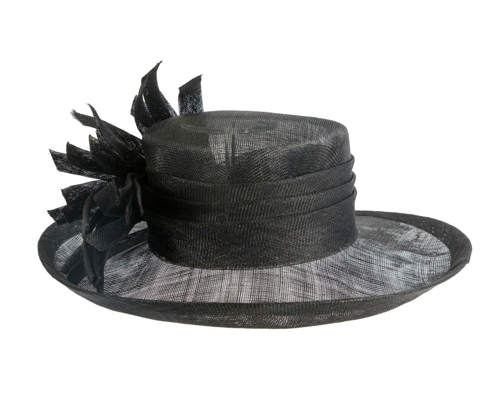 Black ladies fashion summer hat by Max Alexander - Image 4