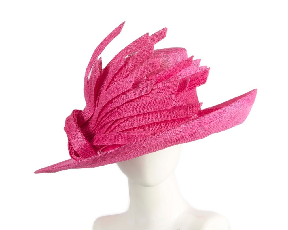 Fascinators Online - Fuchsia ladies fashion summer hat by Max Alexander