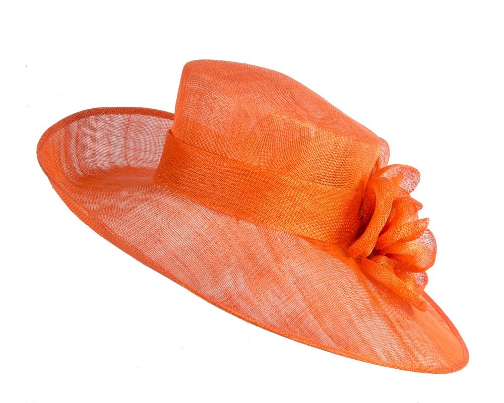 Max Alexander Orange Floral Wide-Brim Hat - Image 6