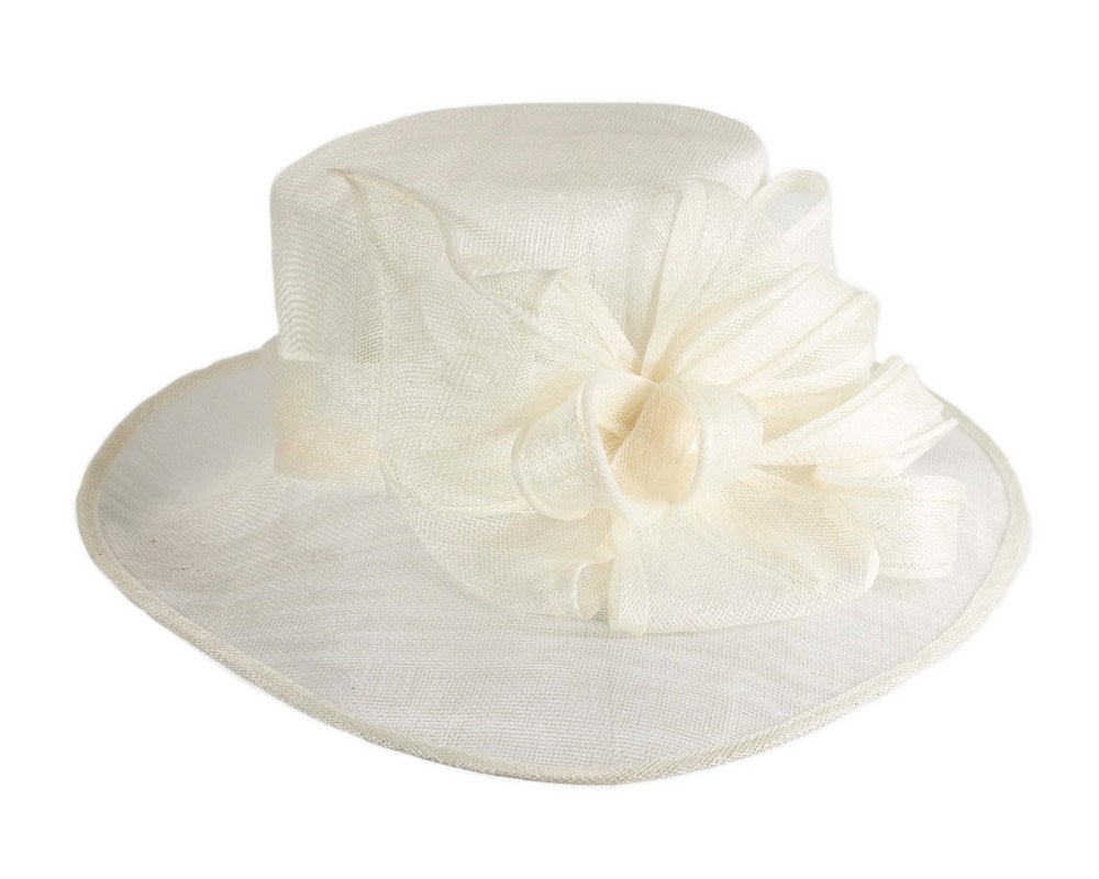 Cream Max Alexander Sinamay Wide-Brim Hat - Image 4